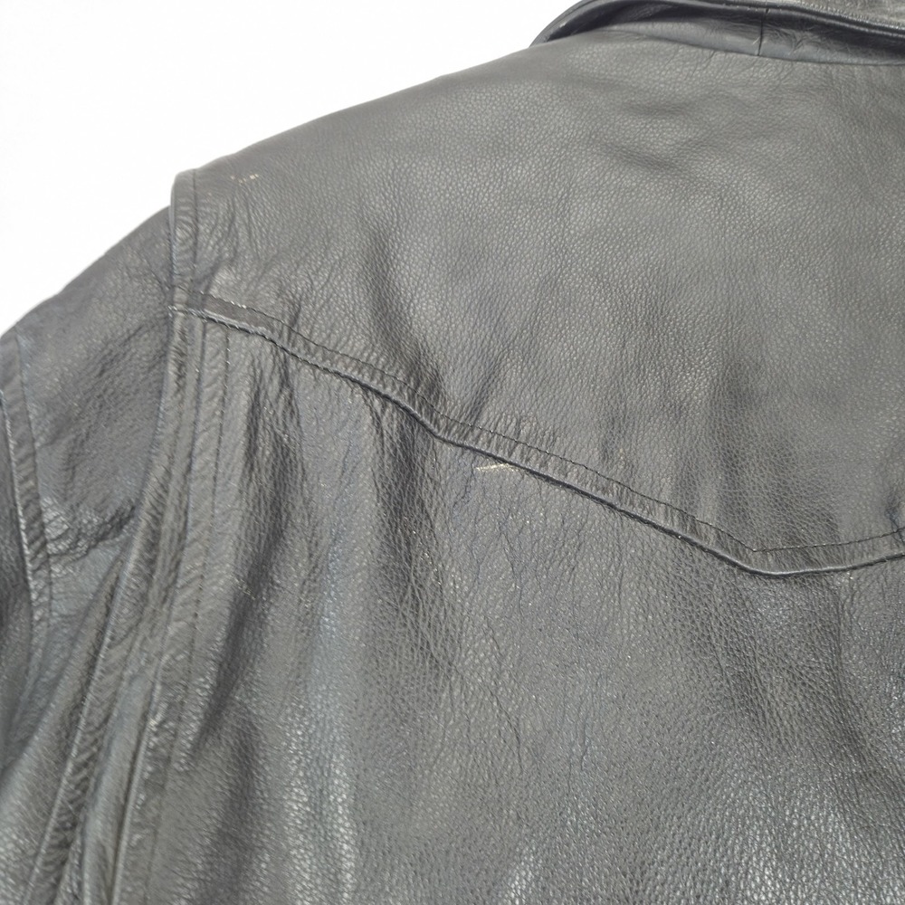 VtgUniversal Rider Leather Motorcycle Jacket 3XL With Thinsulate‎ Liner YKK Zipp - Picture 9 of 16